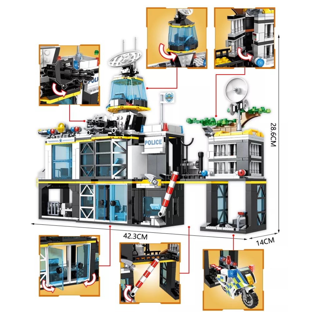 Zestaw klocków POLICE Team 1261 szt.