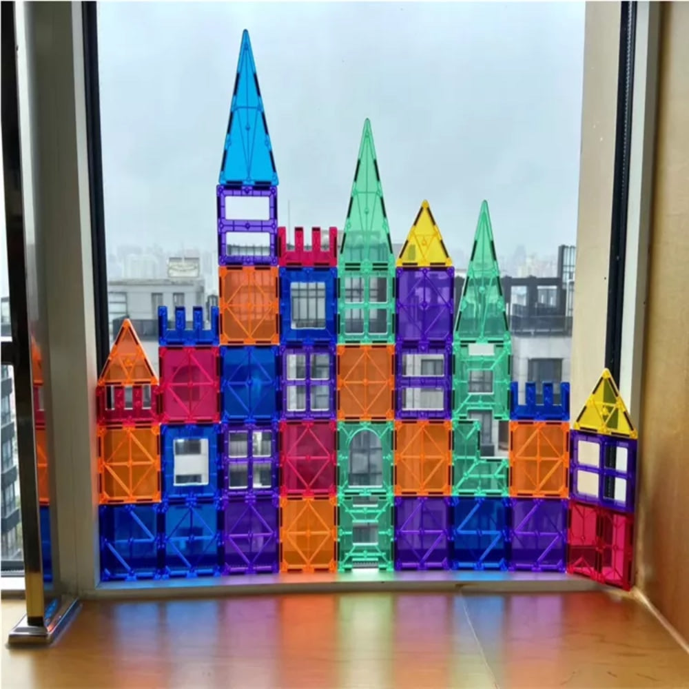 Magnetyczne klocki konstrukcyjne - 100 szt.