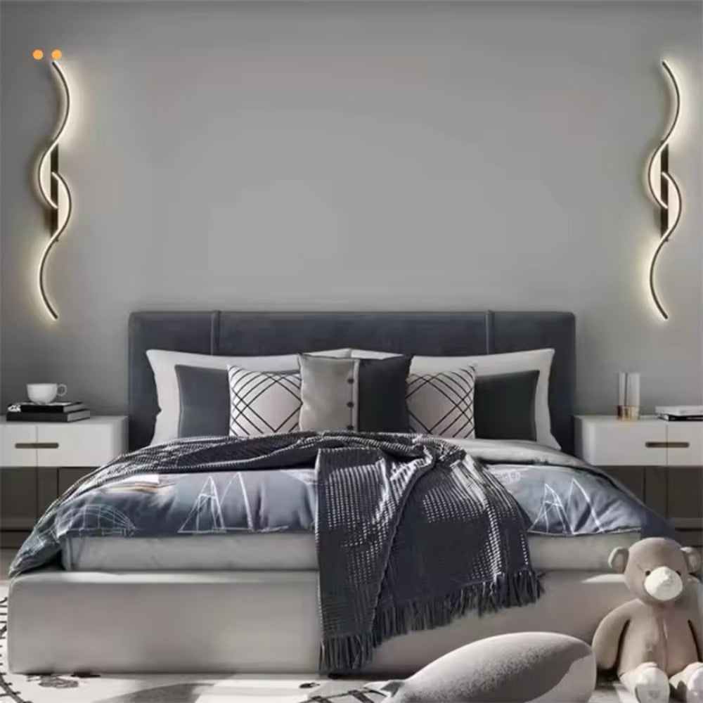 Regulowana lampa ścienna LED w stylu skandynawskim