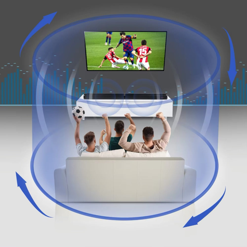 Soundbar z Bluetooth i bezprzewodowym subwooferem