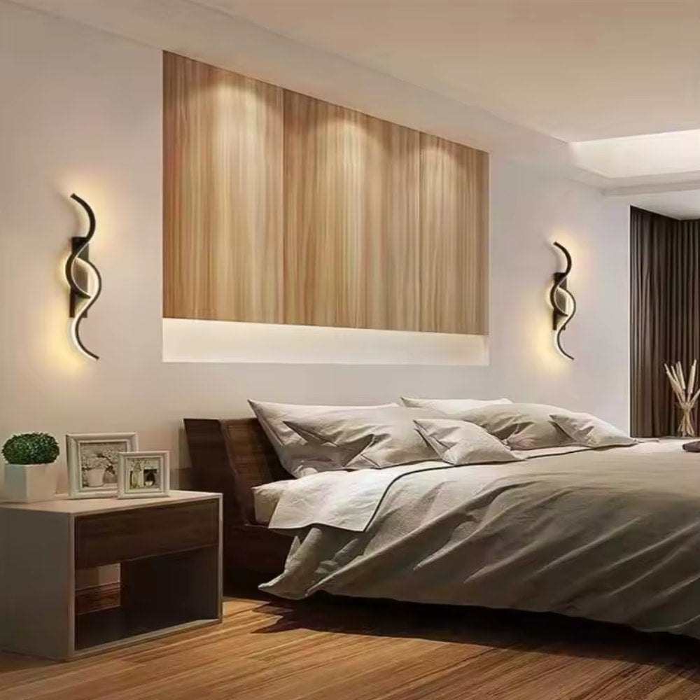 Regulowana lampa ścienna LED w stylu skandynawskim