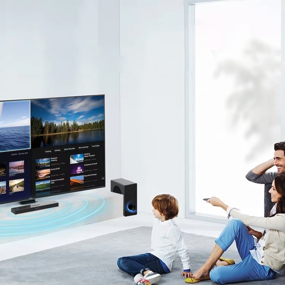 Soundbar z Bluetooth i bezprzewodowym subwooferem