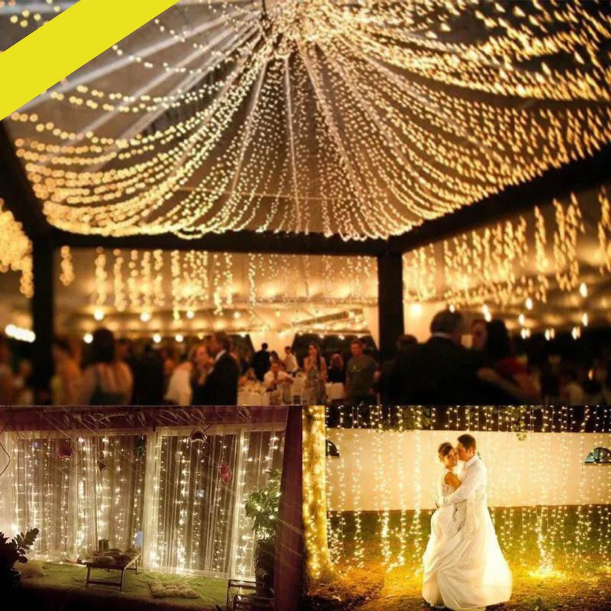 Kurtyna świetlna LED 3x3 m