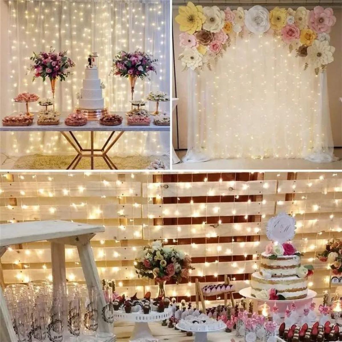 Kurtyna świetlna LED 3x3 m