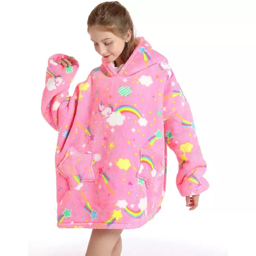 Kocyk z kapturem dla dzieci