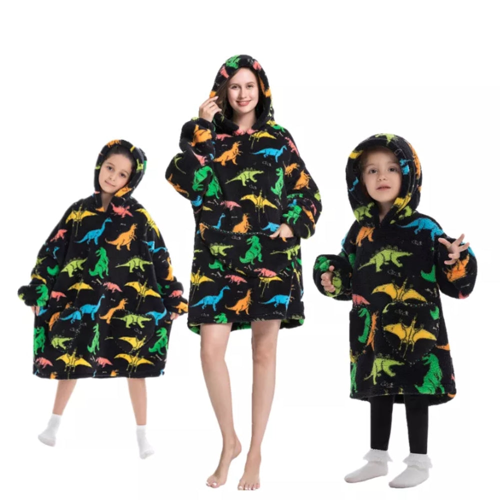 Kocyk z kapturem dla dzieci