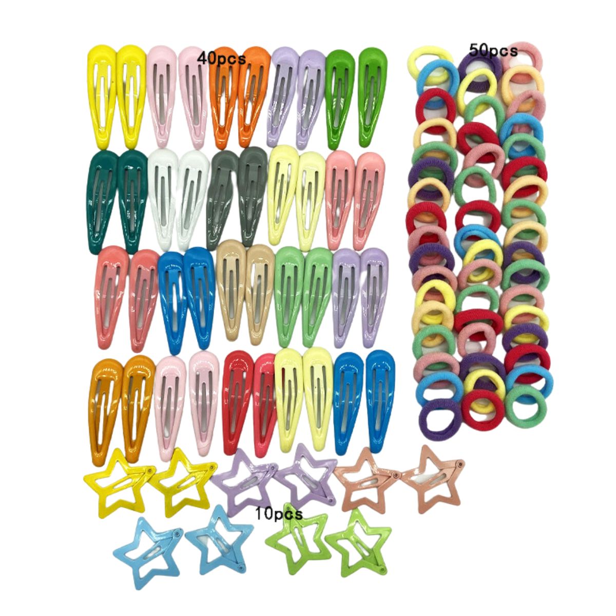 Zestaw do włosów - 100 sztuk