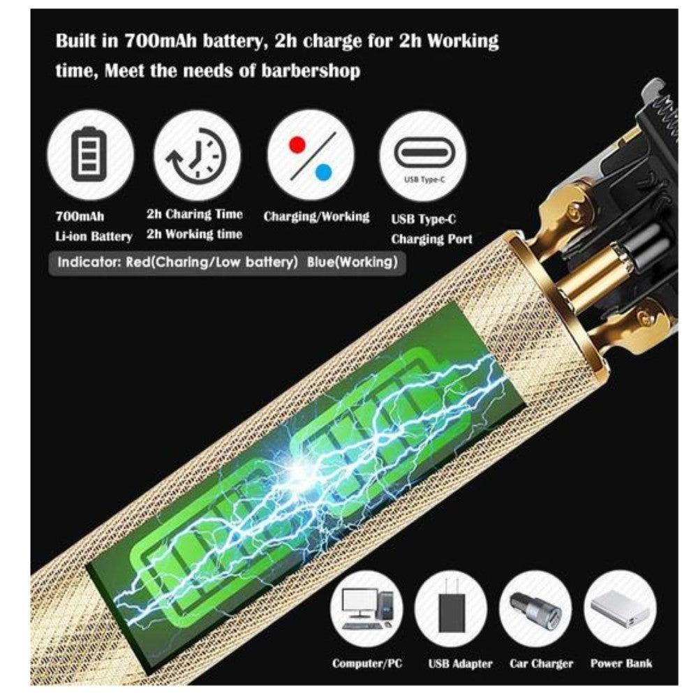 Profesjonalna maszynka do strzyżenia włosów z ostrzami typu T