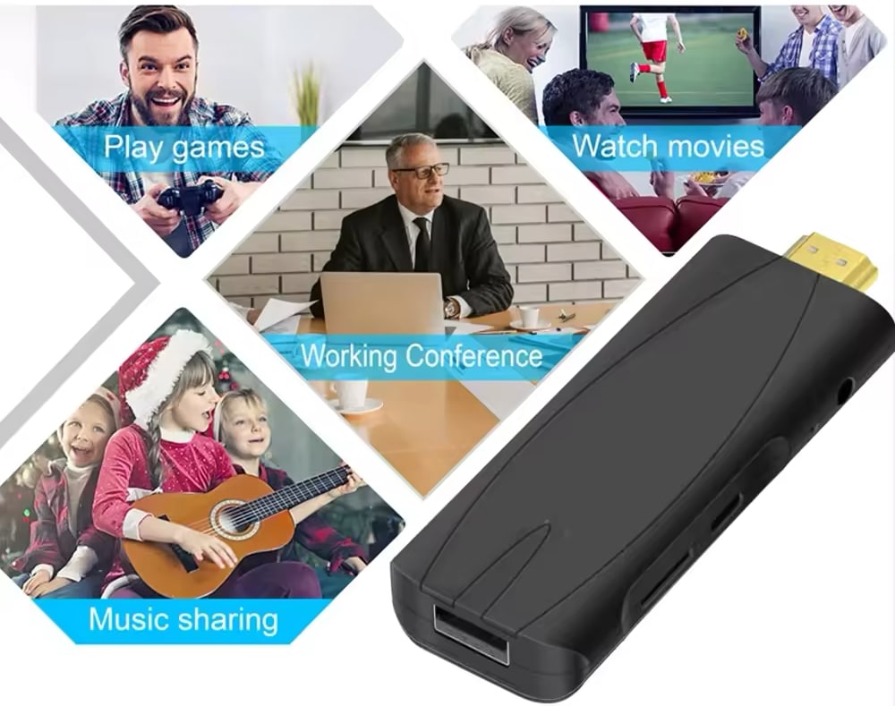 Odtwarzacz multimedialny ANDROID Smart TV Stick 4K, HDMI