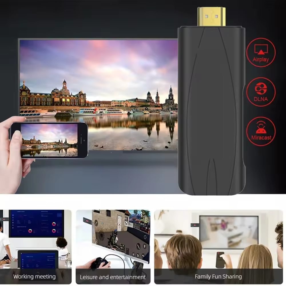 Odtwarzacz multimedialny ANDROID Smart TV Stick 4K, HDMI