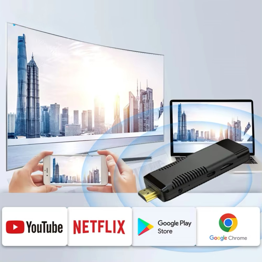 Odtwarzacz multimedialny ANDROID Smart TV Stick 4K, HDMI