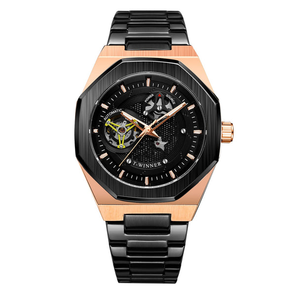 Męski luksusowy automatyczny zegarek RONIN